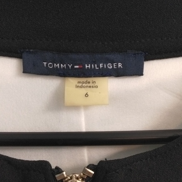Tommy Hilfiger Black and White Dress Size 6 - Picture 2 of 5
